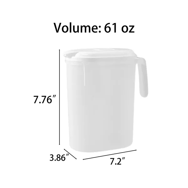 Large Capacity Plastic Water Pitcher With Handle - Large Capacity Plastic Water Pitcher With Handle - Image 1 of 2