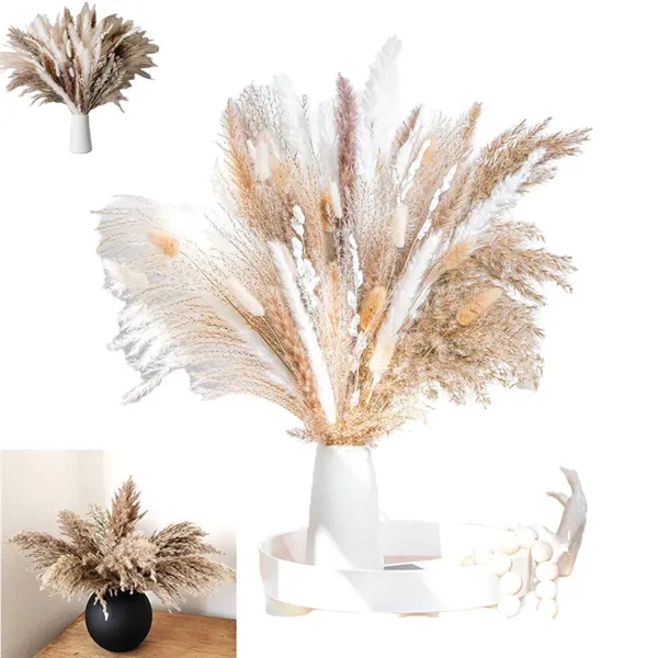 Natural Dried Pampas Grass Boho Home Decorations (100PCS) - Natural Dried Pampas Grass Boho Home Decorations (100PCS) - Image 0 of 5