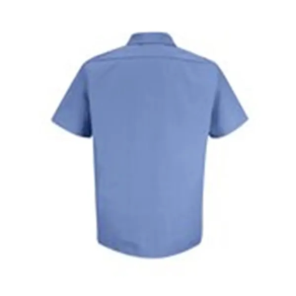 Red Kap Men's Tall Industrial Stripe Short Sleeve Work Shirt - Red Kap Men's Tall Industrial Stripe Short Sleeve Work Shirt - Image 2 of 2