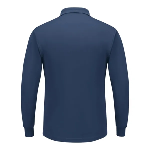 Red Kap Men's Long Sleeve Performance Knit Polo - Red Kap Men's Long Sleeve Performance Knit Polo - Image 6 of 8
