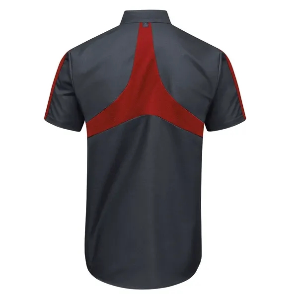 Red Kap Men's Tall Mimix™ Pro+ Short Sleeve Work Shirt Wi... - Red Kap Men's Tall Mimix™ Pro+ Short Sleeve Work Shirt Wi... - Image 8 of 12