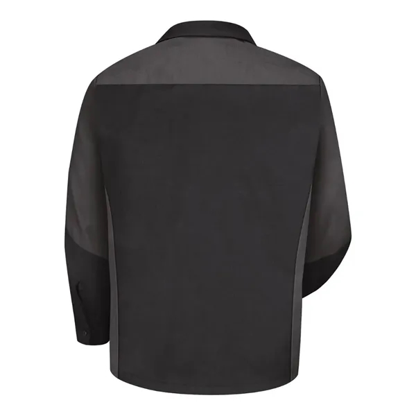 Red Kap Men's Tall Long Sleeve Automotive Crew Shirt - Red Kap Men's Tall Long Sleeve Automotive Crew Shirt - Image 4 of 15