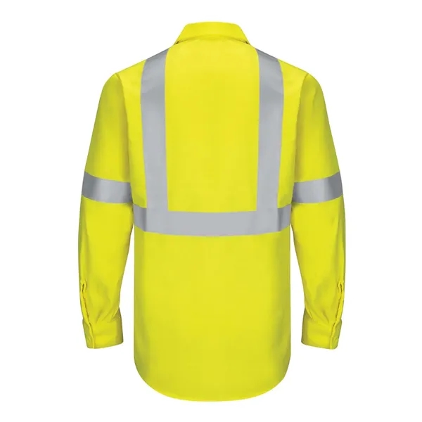 Red Kap Men's Enhanced & Hi-Visibility Long Sleeve Work S... - Red Kap Men's Enhanced & Hi-Visibility Long Sleeve Work S... - Image 10 of 10