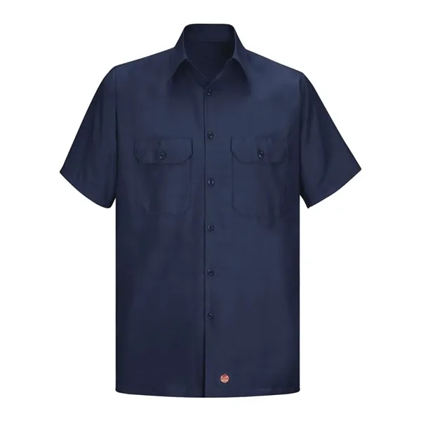 Red Kap Men's Tall Ripstop Short Sleeve Work Shirt - Red Kap Men's Tall Ripstop Short Sleeve Work Shirt - Image 11 of 12