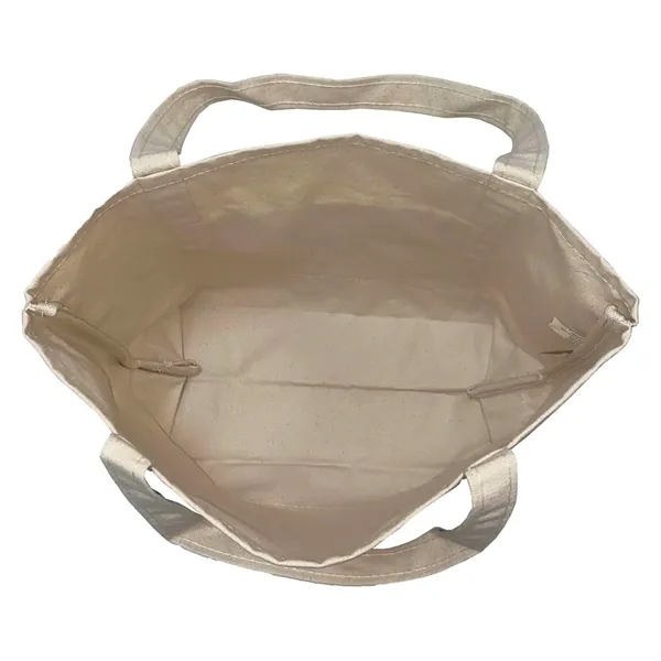 Open Canvas Boat Bag with Embroidery - Open Canvas Boat Bag with Embroidery - Image 2 of 8