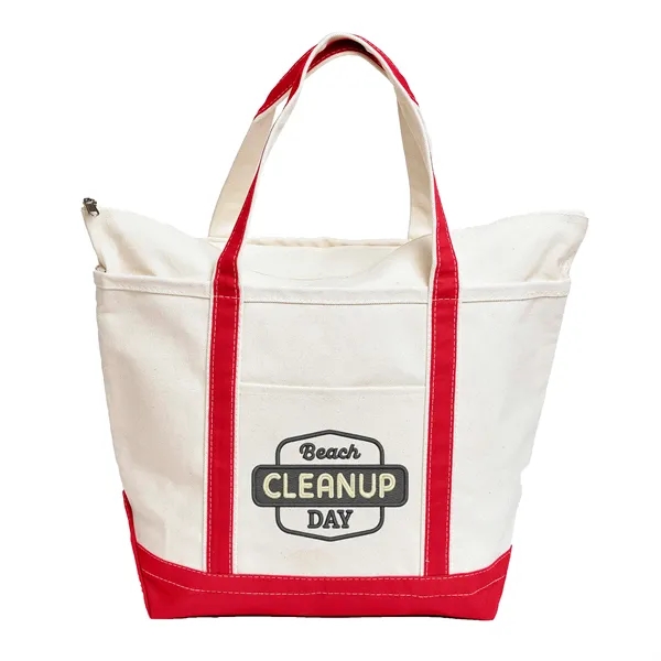 Classic Boat Bag with Embroidery - Classic Boat Bag with Embroidery - Image 6 of 8