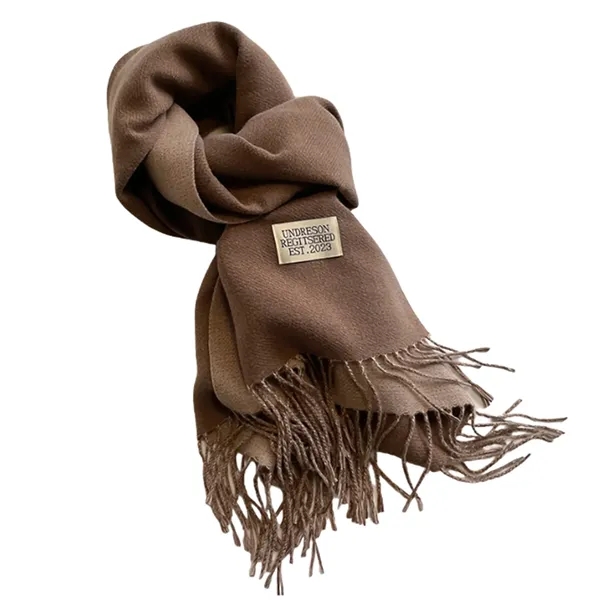 Double-sided cashmere scarf - Double-sided cashmere scarf - Image 2 of 17