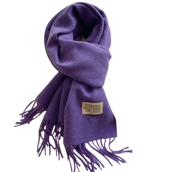 Double-sided cashmere scarf - Double-sided cashmere scarf - Image 5 of 17