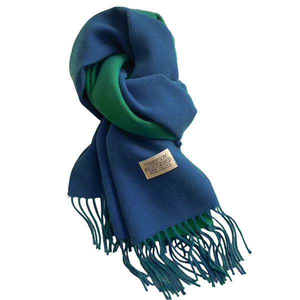 Double-sided cashmere scarf - Double-sided cashmere scarf - Image 6 of 17