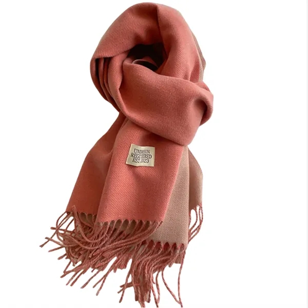 Double-sided cashmere scarf - Double-sided cashmere scarf - Image 9 of 17