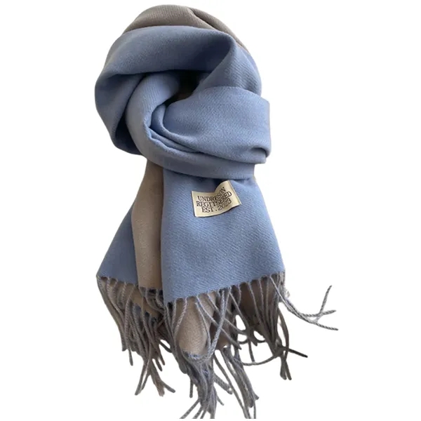 Double-sided cashmere scarf - Double-sided cashmere scarf - Image 10 of 17