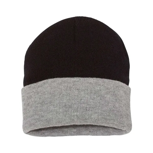 Custom Sportsman 12" Color Blocked Cuffed Beanie
