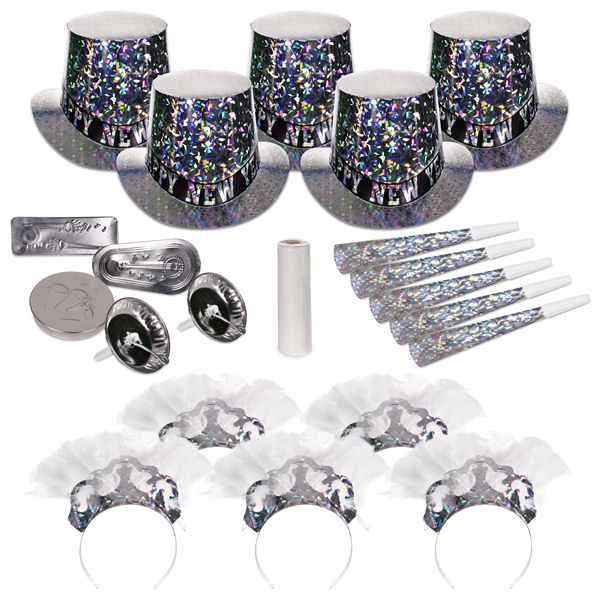 Sterling Silver New Year's Eve Kit for 10 - Sterling Silver New Year's Eve Kit for 10 - Image 0 of 5