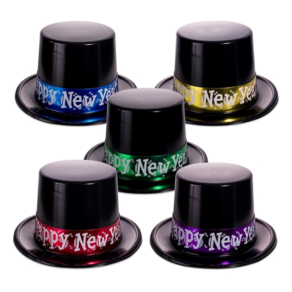 Midnight Metallic New Year's Eve Party Kit for 50 - Midnight Metallic New Year's Eve Party Kit for 50 - Image 1 of 5