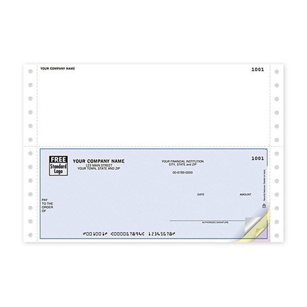 Continuous multipurpose middle check form - Continuous multipurpose middle check form - Image 0 of 1
