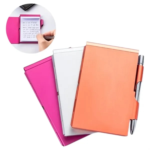 Metal Notebook With Metal Pen - Metal Notebook With Metal Pen - Image 1 of 6