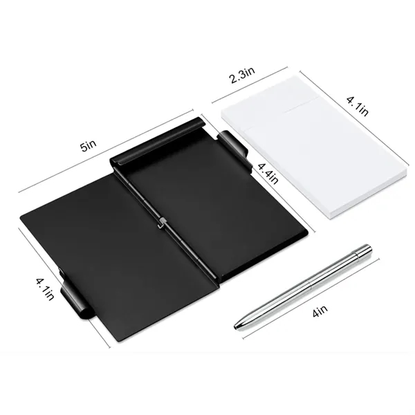 Metal Notebook With Metal Pen - Metal Notebook With Metal Pen - Image 3 of 6