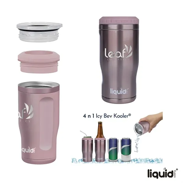 Liquid Fusion® Icy Bev Kooler® 4-In-1 Double Wall Stainle... - Liquid Fusion® Icy Bev Kooler® 4-In-1 Double Wall Stainle... - Image 0 of 6