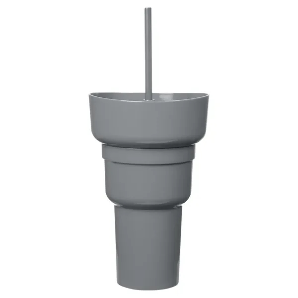 Team 365 1L Recycled PP Stadium Tumbler with Snack Bowl - Team 365 1L Recycled PP Stadium Tumbler with Snack Bowl - Image 12 of 69