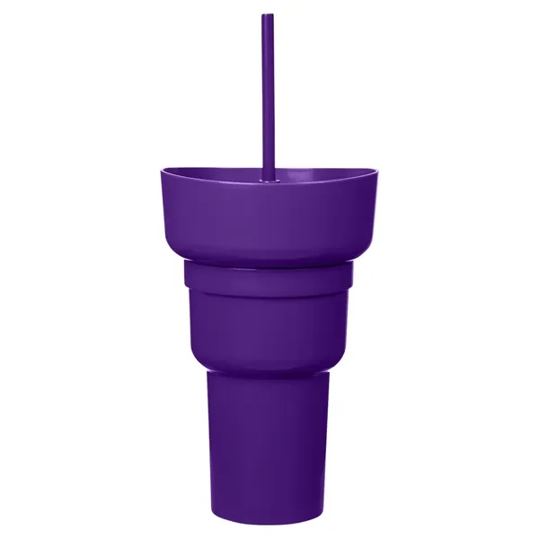 Team 365 1L Recycled PP Stadium Tumbler with Snack Bowl - Team 365 1L Recycled PP Stadium Tumbler with Snack Bowl - Image 29 of 69