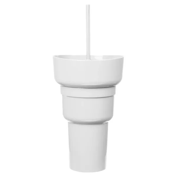 Team 365 1L Recycled PP Stadium Tumbler with Snack Bowl - Team 365 1L Recycled PP Stadium Tumbler with Snack Bowl - Image 46 of 69