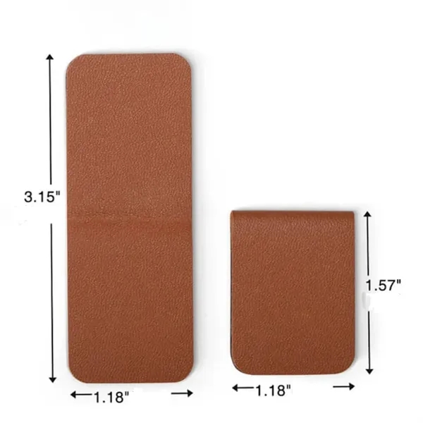 Rectangular Leather Magnetic Bookmark - Rectangular Leather Magnetic Bookmark - Image 1 of 4