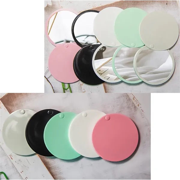 Round Compact Mirror with sliding cover - Round Compact Mirror with sliding cover - Image 2 of 2