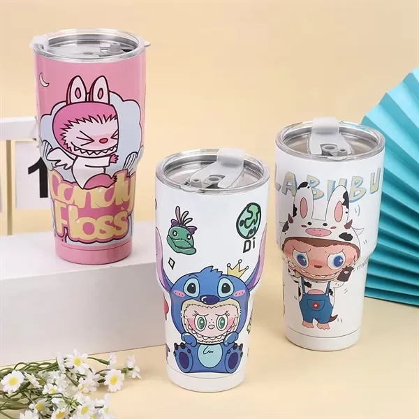 30oz Stainless Steel Labubu Tumbler - 30oz Stainless Steel Labubu Tumbler - Image 1 of 8