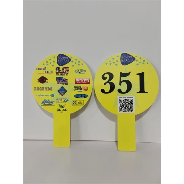 4*12''Plastic Number Plates Auction Bid Paddle Sign Placard - 4*12''Plastic Number Plates Auction Bid Paddle Sign Placard - Image 2 of 6