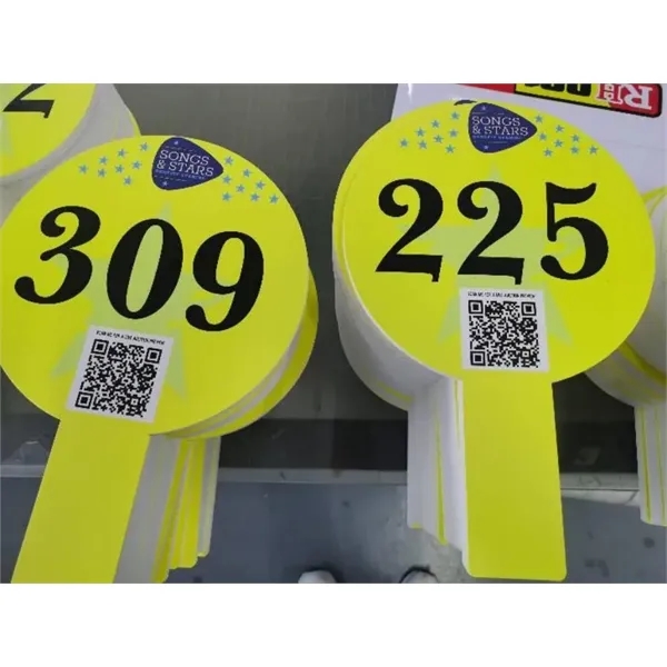 4*12''Plastic Number Plates Auction Bid Paddle Sign Placard - 4*12''Plastic Number Plates Auction Bid Paddle Sign Placard - Image 4 of 6