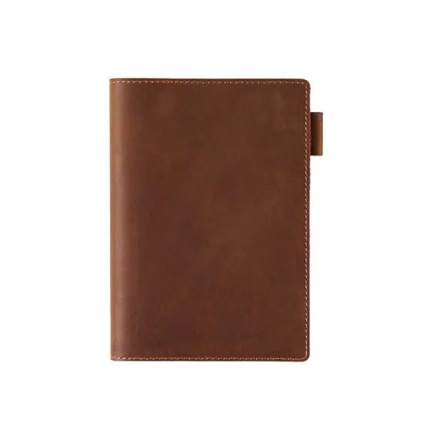 A6 Leather Notebook with Pen Holder Refillable Inner - A6 Leather Notebook with Pen Holder Refillable Inner - Image 10 of 12