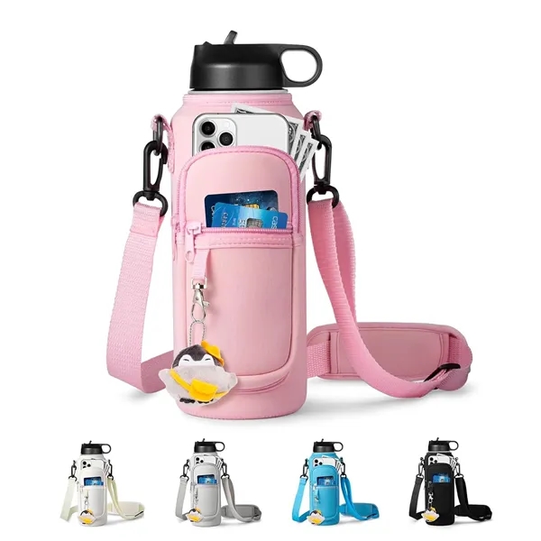 Water Bottle Holder with Strap for 40oz Insulated Bottle - Water Bottle Holder with Strap for 40oz Insulated Bottle - Image 0 of 3