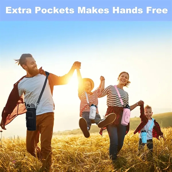 Water Bottle Holder with Strap for 40oz Insulated Bottle - Water Bottle Holder with Strap for 40oz Insulated Bottle - Image 3 of 3