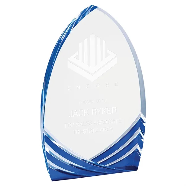 7" Blue Cathedral Soaring Acrylic Award - 7" Blue Cathedral Soaring Acrylic Award - Image 1 of 2