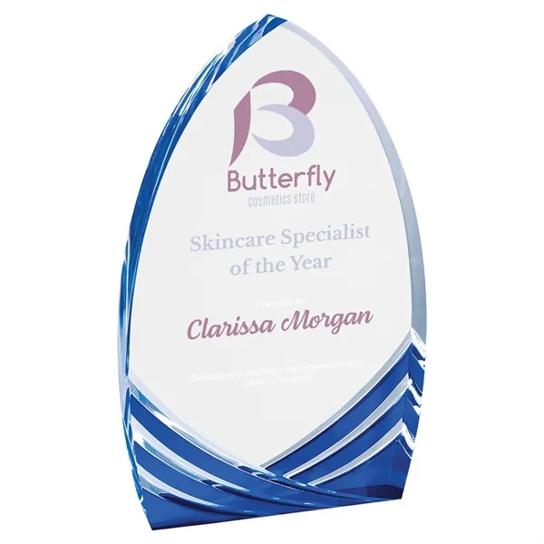 7" Blue Cathedral Soaring Acrylic Award - 7" Blue Cathedral Soaring Acrylic Award - Image 0 of 2