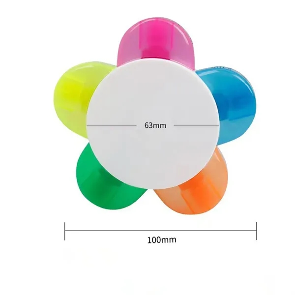 5 Color Fluorescent Highlighter Pens - 5 Color Fluorescent Highlighter Pens - Image 2 of 7