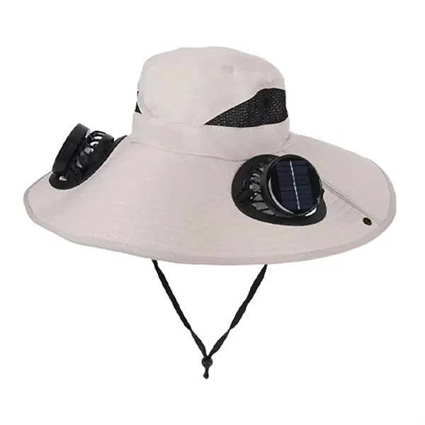 Solar Powered Fan Hat with Rechargeable Cooling System - Solar Powered Fan Hat with Rechargeable Cooling System - Image 5 of 9