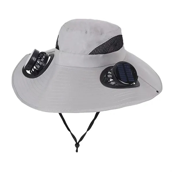 Solar Powered Fan Hat with Rechargeable Cooling System - Solar Powered Fan Hat with Rechargeable Cooling System - Image 6 of 9