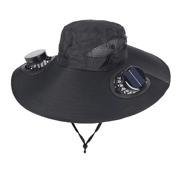 Solar Powered Fan Hat with Rechargeable Cooling System - Solar Powered Fan Hat with Rechargeable Cooling System - Image 7 of 9