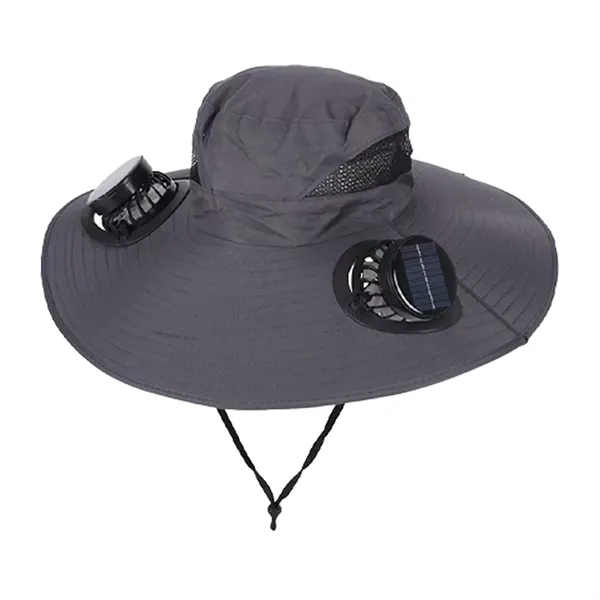 Solar Powered Fan Hat with Rechargeable Cooling System - Solar Powered Fan Hat with Rechargeable Cooling System - Image 8 of 9