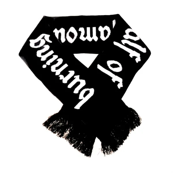 Jacquard Stadium Scarves - 100% Acrylic, 2 Colors - Jacquard Stadium Scarves - 100% Acrylic, 2 Colors - Image 1 of 2