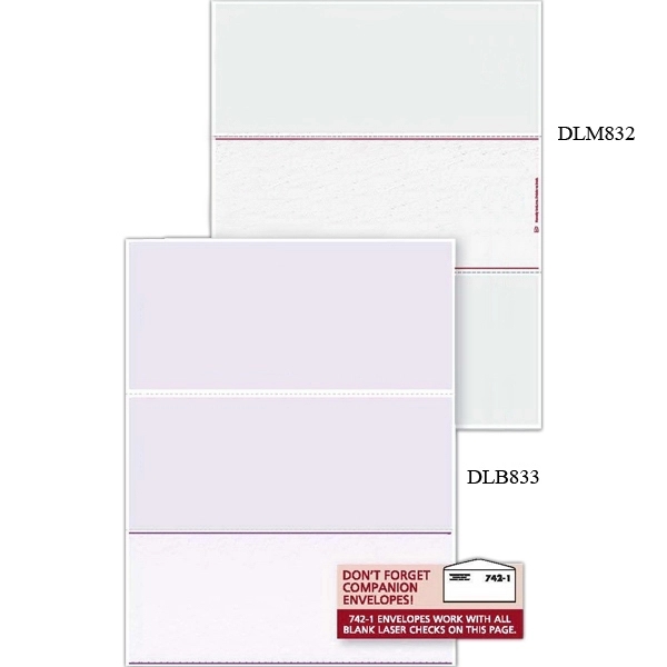 Blank Laser Checks, Bottom Format - Blank Laser Checks, Bottom Format - Image 1 of 1