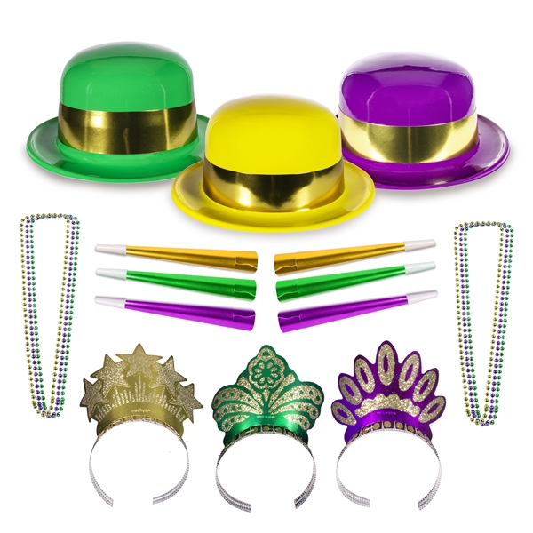 Mardi Gras Party Kit for 25 - Mardi Gras Party Kit for 25 - Image 0 of 4