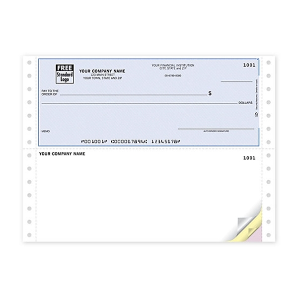 Continuous Top Multipurpose voucher check with lines - Continuous Top Multipurpose voucher check with lines - Image 0 of 1