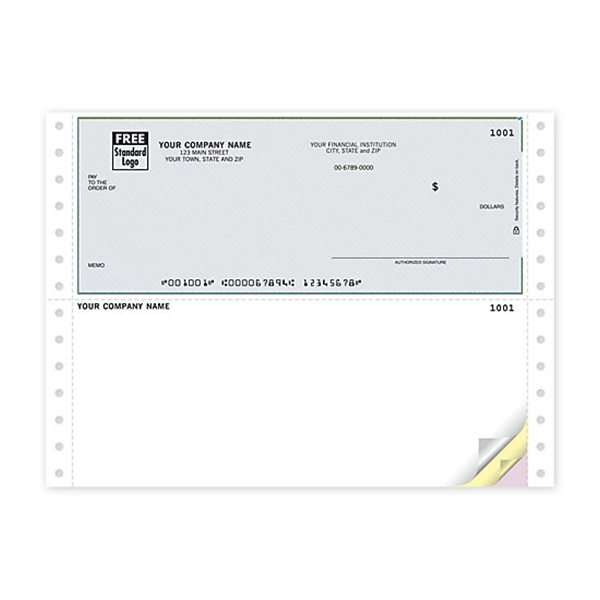 Continuous Top multipurpose voucher check without lines - Continuous Top multipurpose voucher check without lines - Image 0 of 1