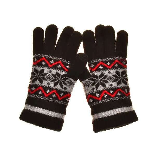 Custom Jacquard Gloves With Knit In Designs - Custom Jacquard Gloves With Knit In Designs - Image 4 of 4