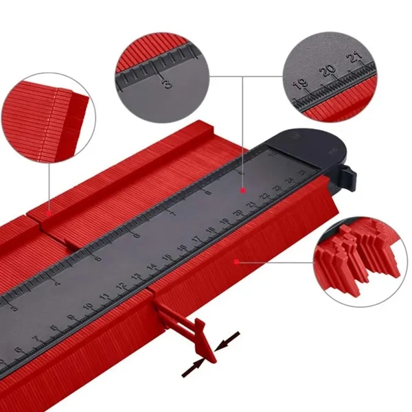 Contour Gauge Profile Tool Ruler for Woodworking Auto - Contour Gauge Profile Tool Ruler for Woodworking Auto - Image 2 of 7