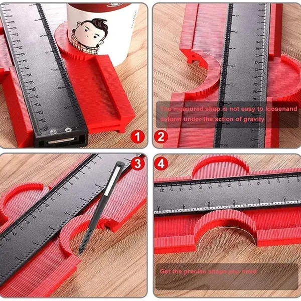 Contour Gauge Profile Tool Ruler for Woodworking Auto - Contour Gauge Profile Tool Ruler for Woodworking Auto - Image 3 of 7