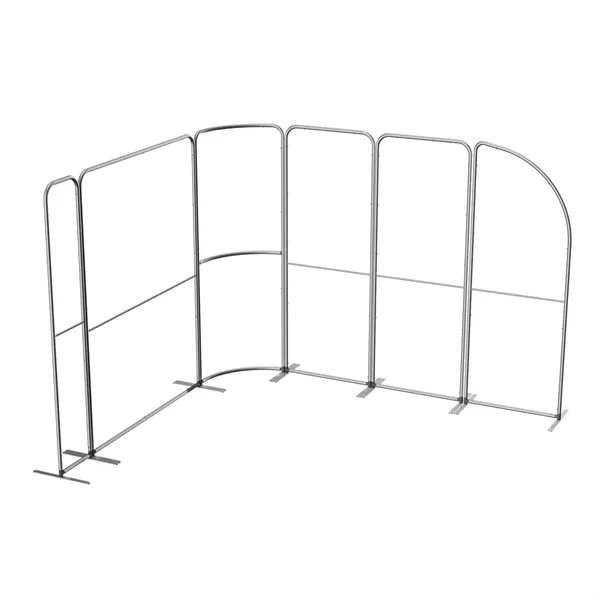 MagLock L-Shape Fabric Booth Display Kit E- 10'wx10"Lx8"h - MagLock L-Shape Fabric Booth Display Kit E- 10'wx10"Lx8"h - Image 2 of 2