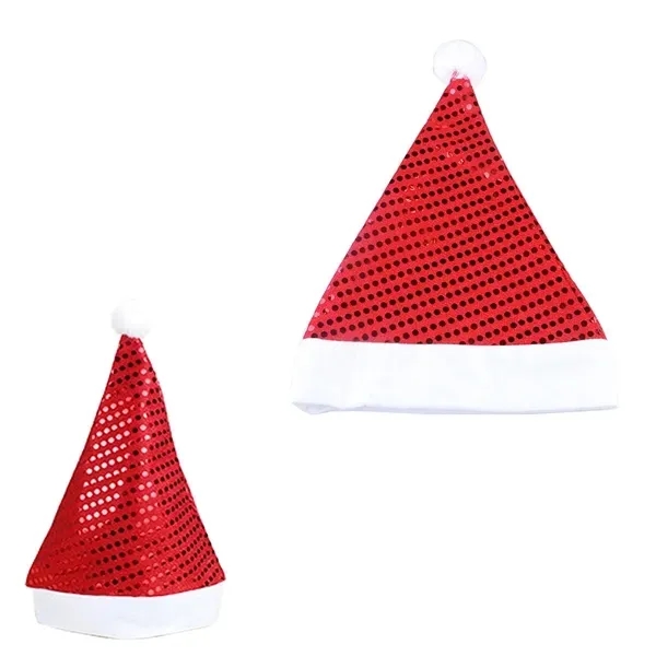 Sequin Non-woven Christmas Hat - Sequin Non-woven Christmas Hat - Image 1 of 2
